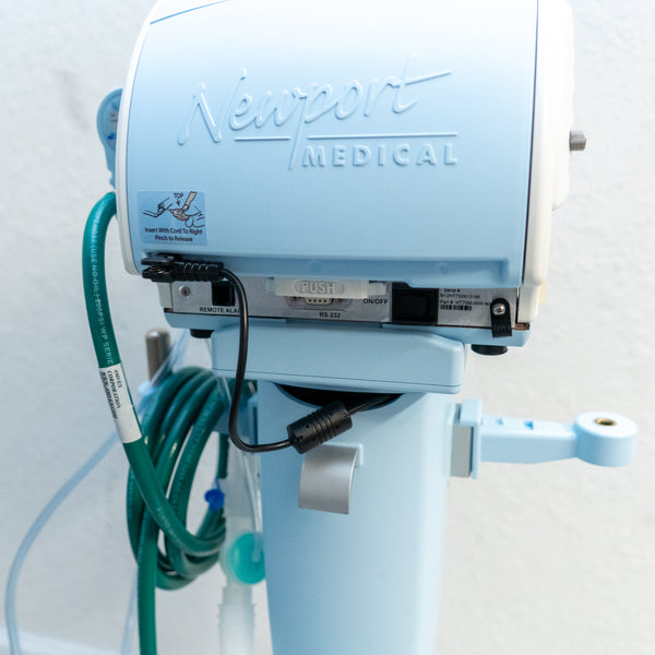 NEWPORT HT70 - Respiratory Ventilator Includes O2 Mixer, P Circuit and Cruiser Cart - Loyalty Medical