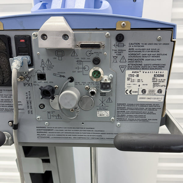 Avea Viasys Healthcare 17312-00 Ventilator (Parts)