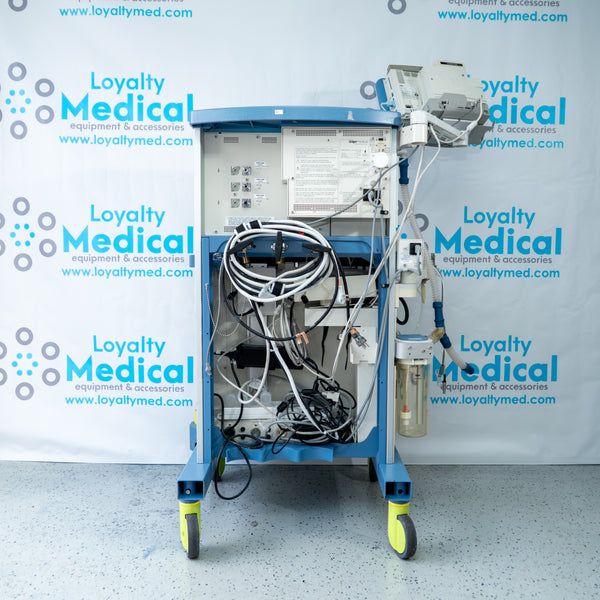 Drager Fabius GS Premium Anesthesia Machine with Infinity Delta Monitor and Scio Four Oxi Plus Gas Module 6871801 RI 10 8607000-39 ASCB-0096