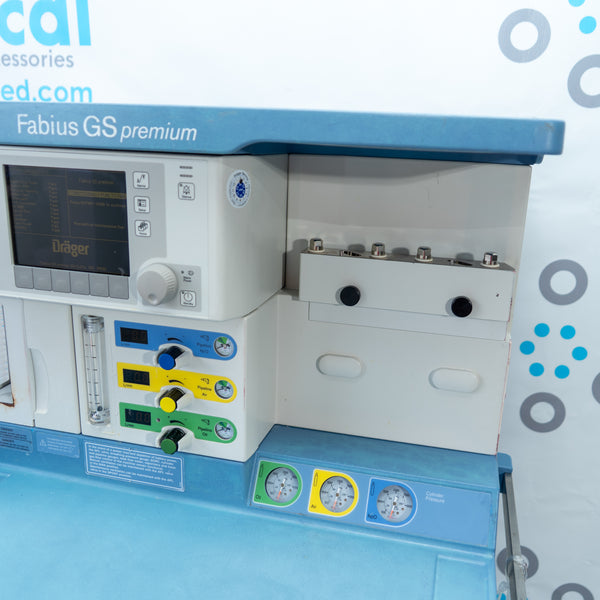 Drager Fabius GS Premium Anesthesia Machine with Infinity Delta Monitor and Scio Four Oxi Plus Gas Module 6871801 RI 10