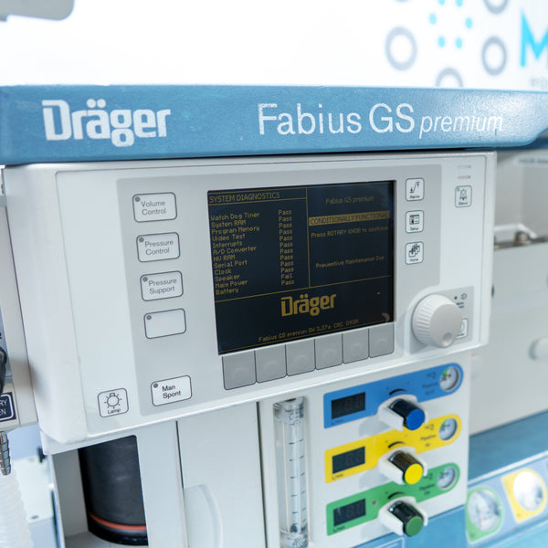 Drager Fabius GS Premium Anesthesia Machine with Infinity Delta Monitor and Scio Four Oxi Plus Gas Module 6871801 RI 10