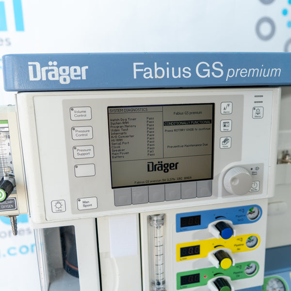 Drager Fabius GS Premium Anesthesia Machine 8607000-31 ASBJ-0226