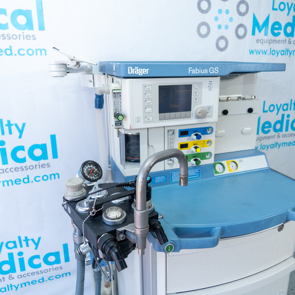 Draeger Fabius GS Anesthesia Machine with Scio Four Oxi Plus Gas Module 6871801 RI 10 8604700-18 DRUN-0168