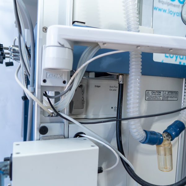 Draeger Fabius GS Anesthesia Machine with Scio Four Oxi Plus Gas Module 6871801 RI 10 8604700-18 DRUN-0168