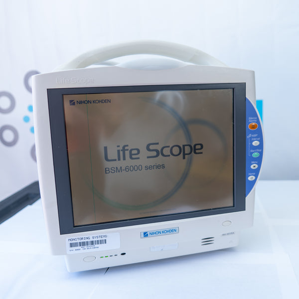 Nihon Kohden Lifescope MU-651RA Patient Monitor w Bedside Monitor BSM-6501A