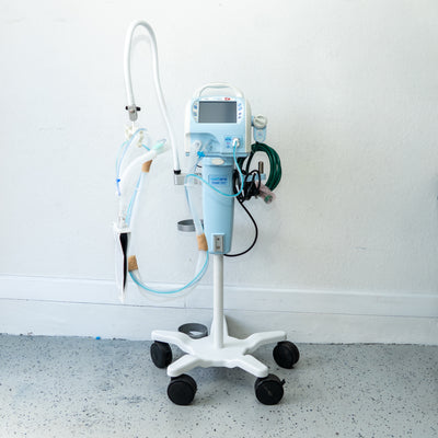 NEWPORT HT70 PLUS - Respiratory Ventilator Includes O2/Oxygen Mixer and Cruiser Cart - Loyalty Medical