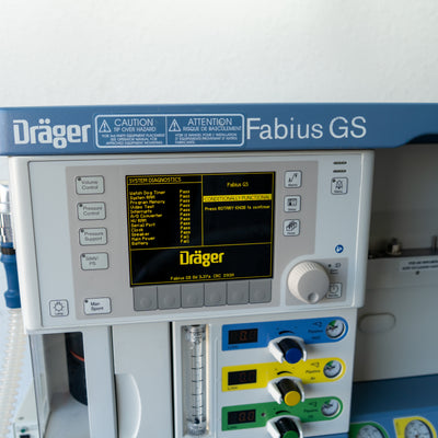Draeger Fabius GS Anesthesia Machine 8604700-33 SW 3.37a ARXN0100