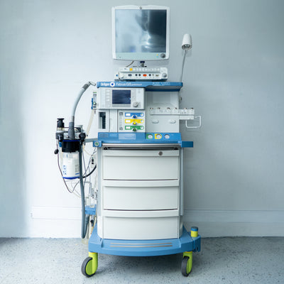 Drager Fabius GS Premium Anesthesia Machine w/ Monitor Co2 and A Gases Infinity Kappa 8607000-58 ASFB-0188 - Loyalty Medical