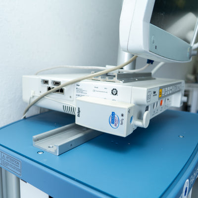 Drager Fabius GS Premium Anesthesia Machine w/ Monitor Co2 and A Gases Infinity Kappa 8607000-58 ASFB-0188 - Loyalty Medical