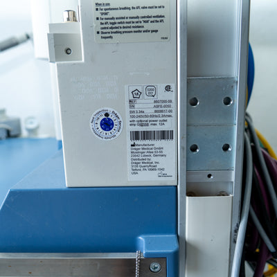 Draeger Fabius GS Premium Anesthesia Machine 8607000-59 SW 3.37b ASFE0050