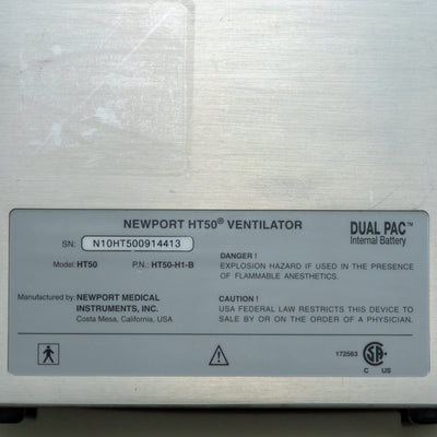 Newport HT50 Ventilator with Emergency Preparedness Case (Transport Case)