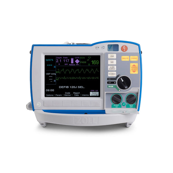Zoll R Series Plus Defibrillator and Monitor, OneStep Pacing, SPO2, MFC, ECG, CO2 - Loyalty Medical