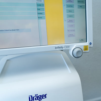 Drager Evita Infinity V500 W/ C500 8416000 Model 2020 0101 Low Usage Hours - Loyalty Medical