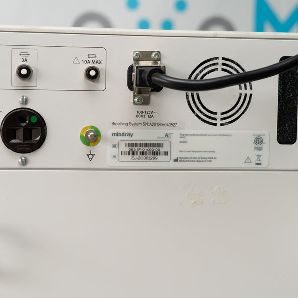 Mindray A5 Anesthesia Machine 0631F-01000-00 - EJ-2C002299