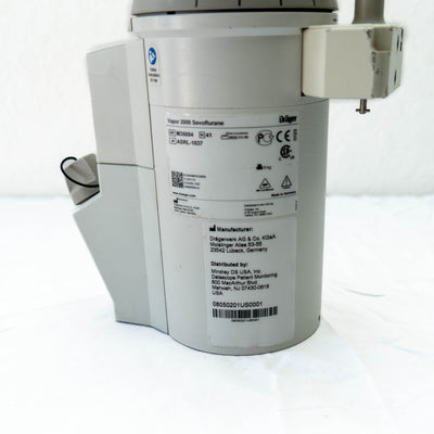 Drager Vapor 2000 Sevoflurane Vaporizer